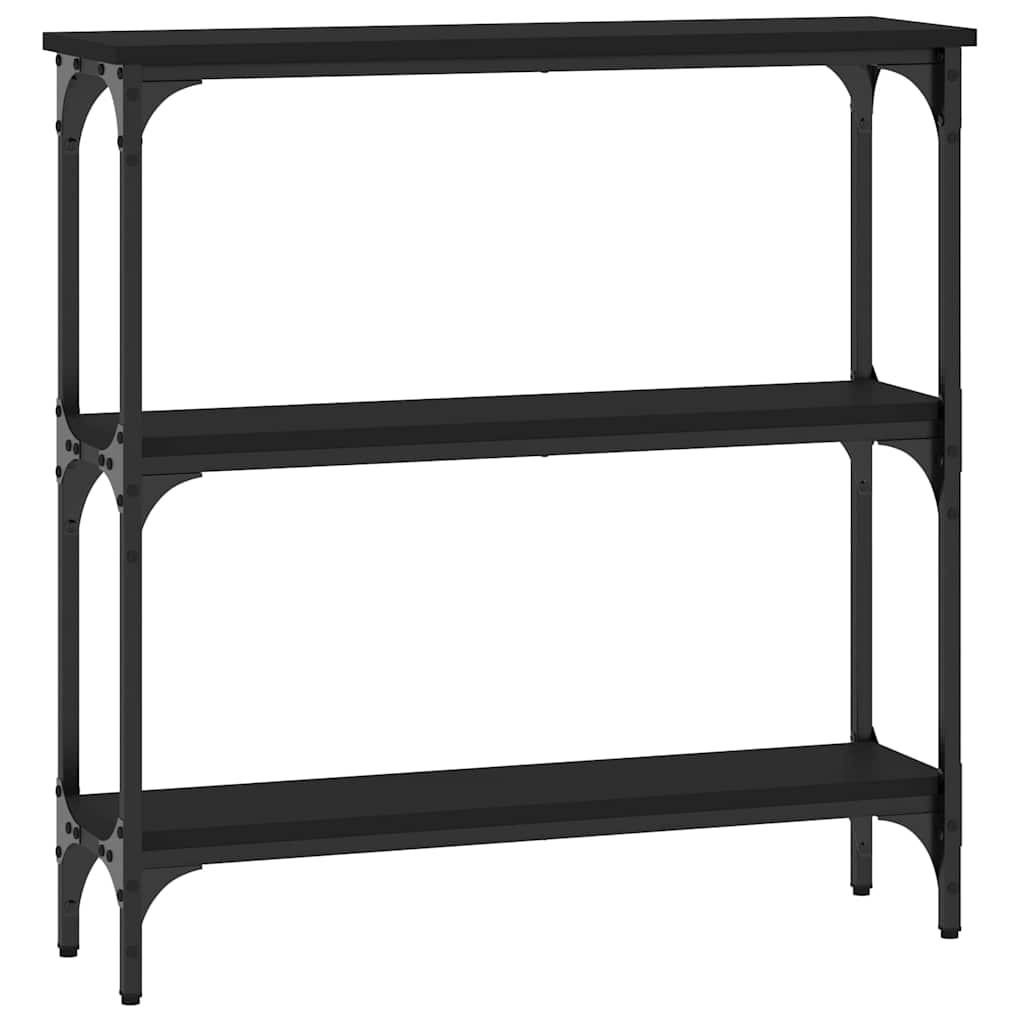 Konsolbord svart 75x22,5x75 cm konstruerat trä