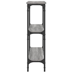 Avlastningsbord grå sonoma-ek 75x22,5x75 cm konstruerat trä