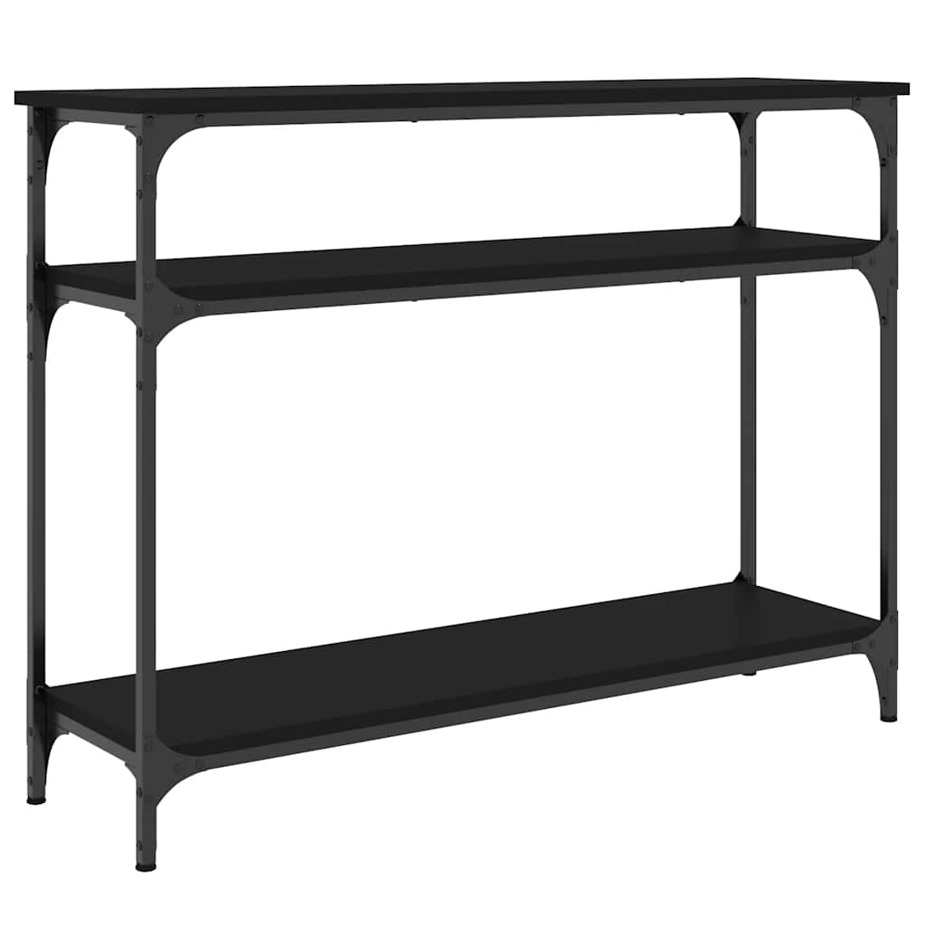 Konsolbord svart 100x29x75 cm konstruerat trä