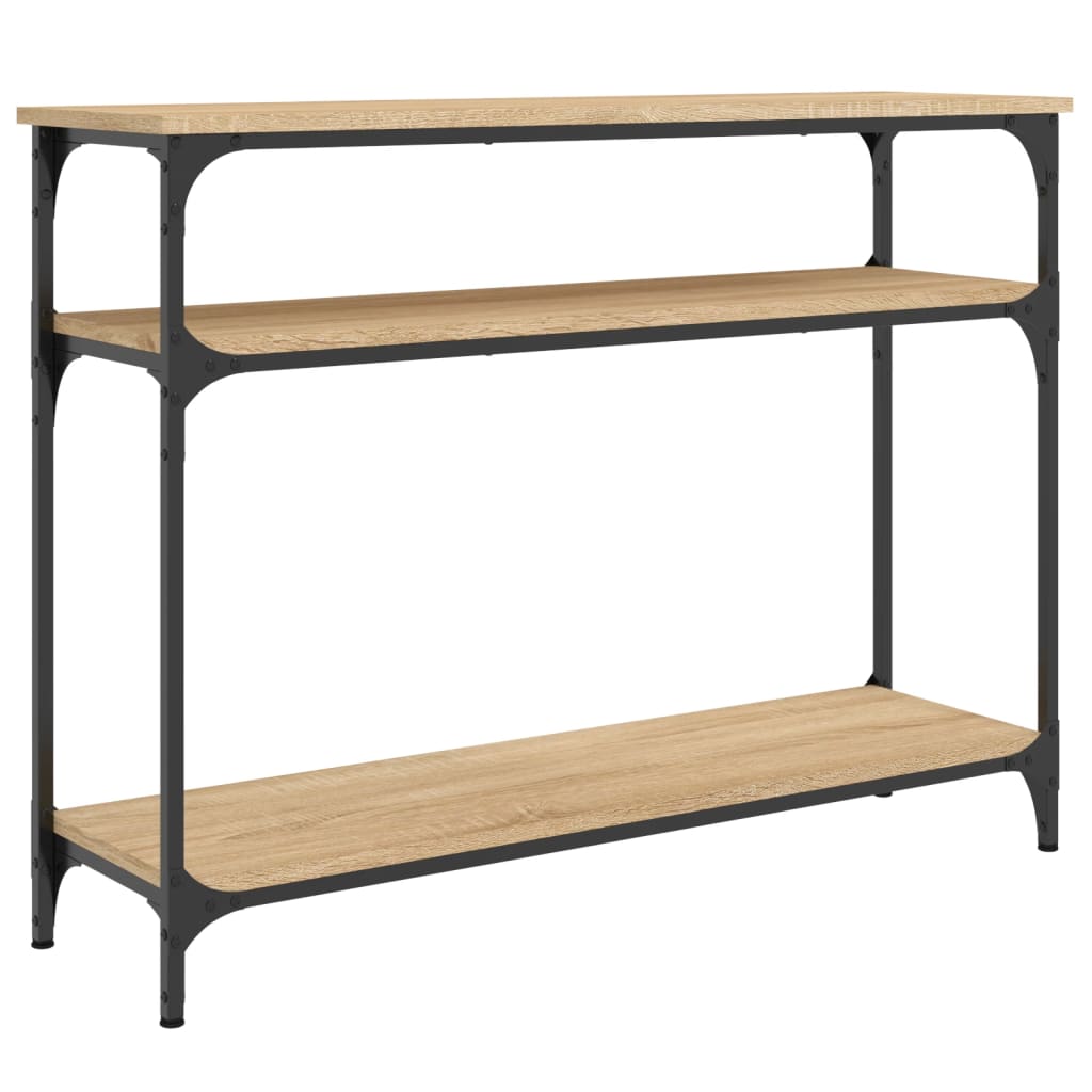 Avlastningsbord sonoma ek 100x29x75 cm konstruerat trä