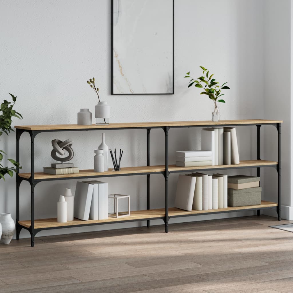 Konsolbord Sonoma Ek 200x29x75 cm Konstruerat trä