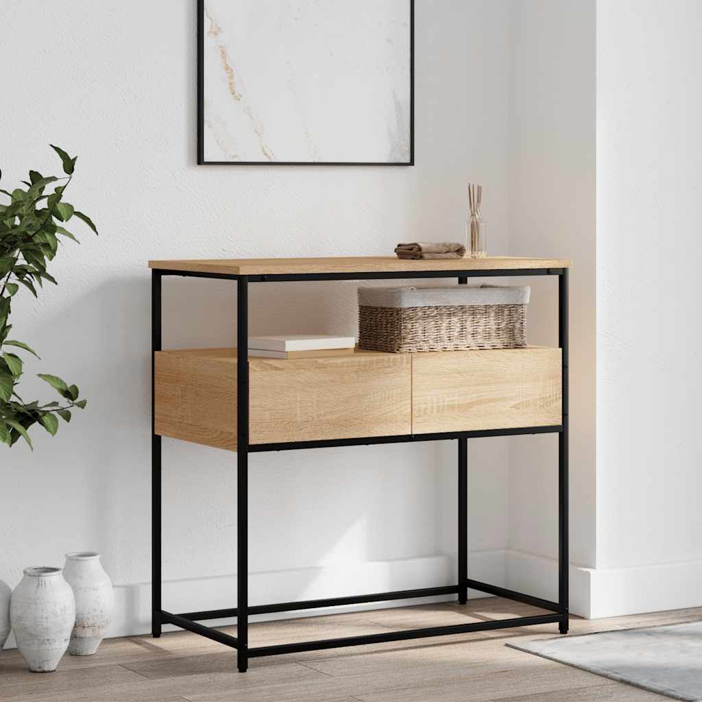 Konsolbord Sonoma Ek 75x40x75 cm Konstruerat trä