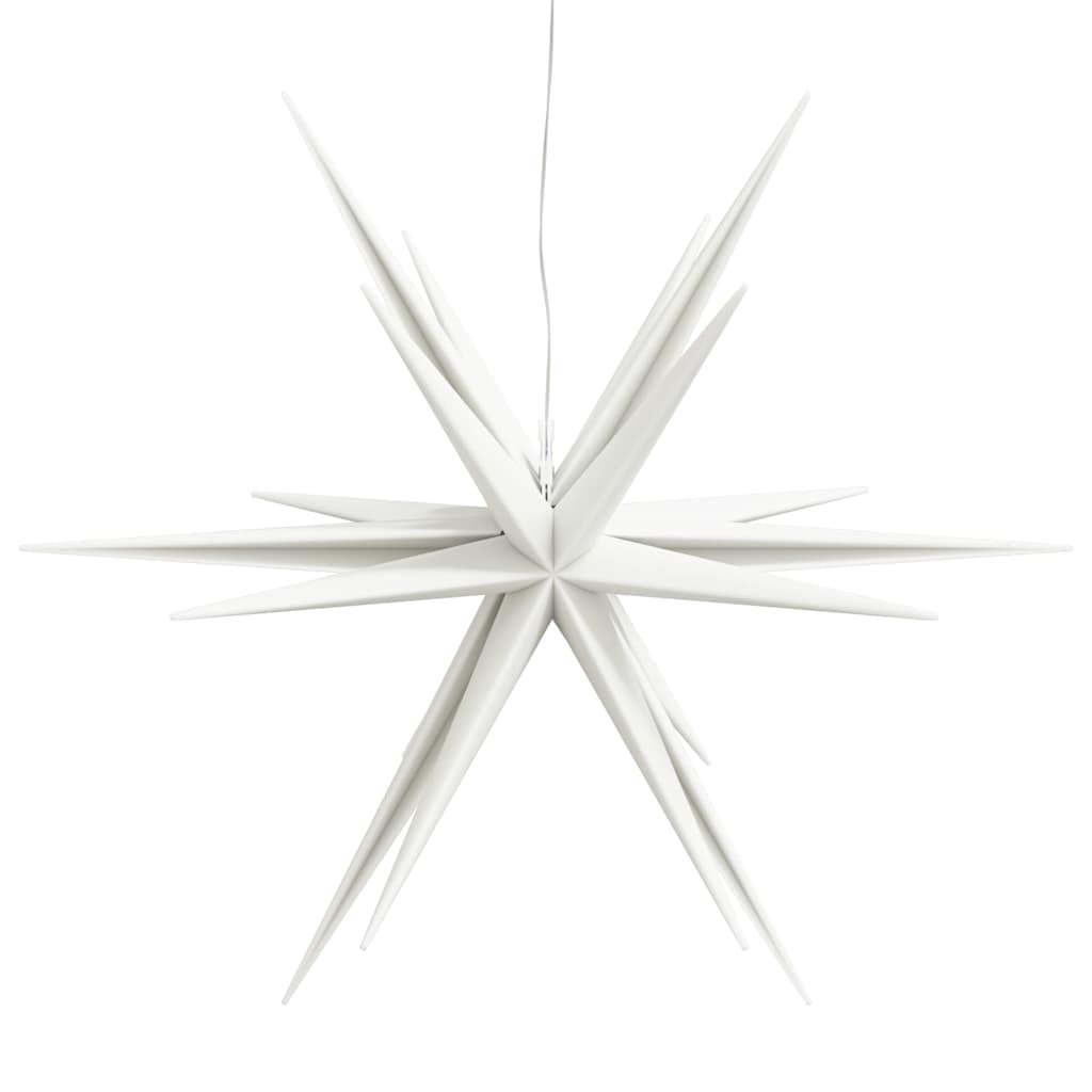 Stjärna med LED-belysning vikbar vit 57 cm