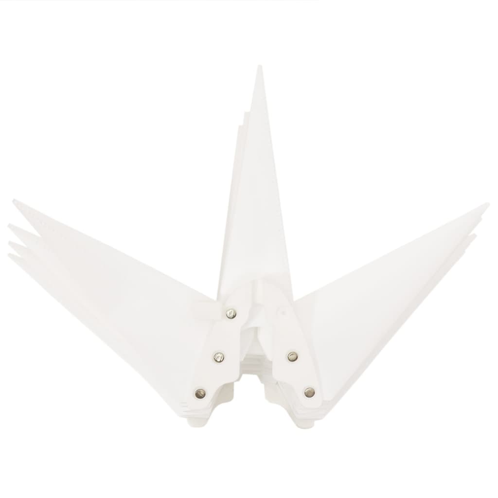 Stjärnor med LED-belysning 3 st vikbar vit