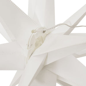 Stjärnor med LED-belysning 3 st vikbar vit