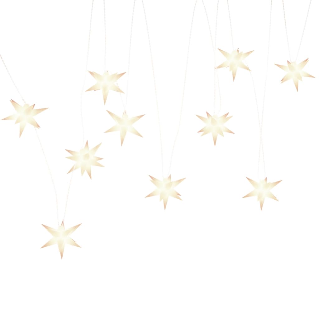 Stjärna 10 LEDs vit 10 cm