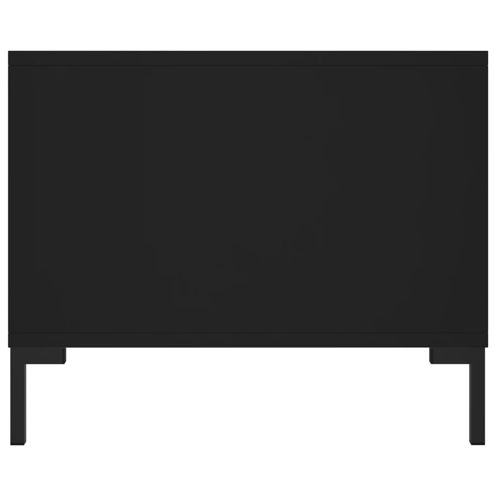 Soffbord svart 102x50x40 cm konstruerat trä