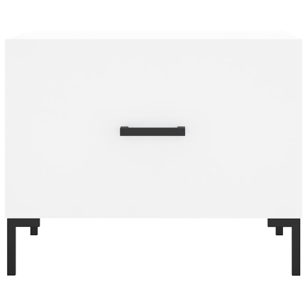 Soffbord svart 50x50x40 cm konstruerat trä