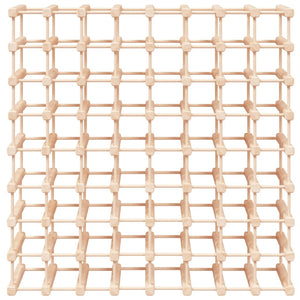 Vinställ för 72 flaskor 90,5x23x90,5 cm massiv furu