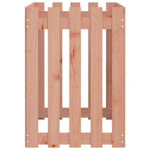 Odlingslåda med staket-design 100x50x70 cm massivt douglasträ