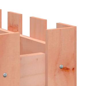 Odlingslåda med staket-design 100x50x70 cm massivt douglasträ