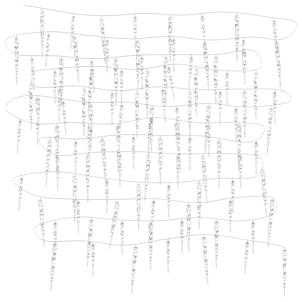 Julislampa 100 LED-lampor varmvit 10 m akryl PVC