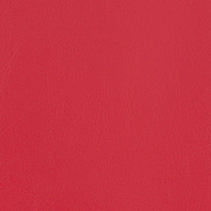 Fåtölj med fotpall röd konstläder