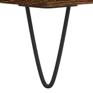 Soffbord brun ek 90x50x40 cm konstruerat trä