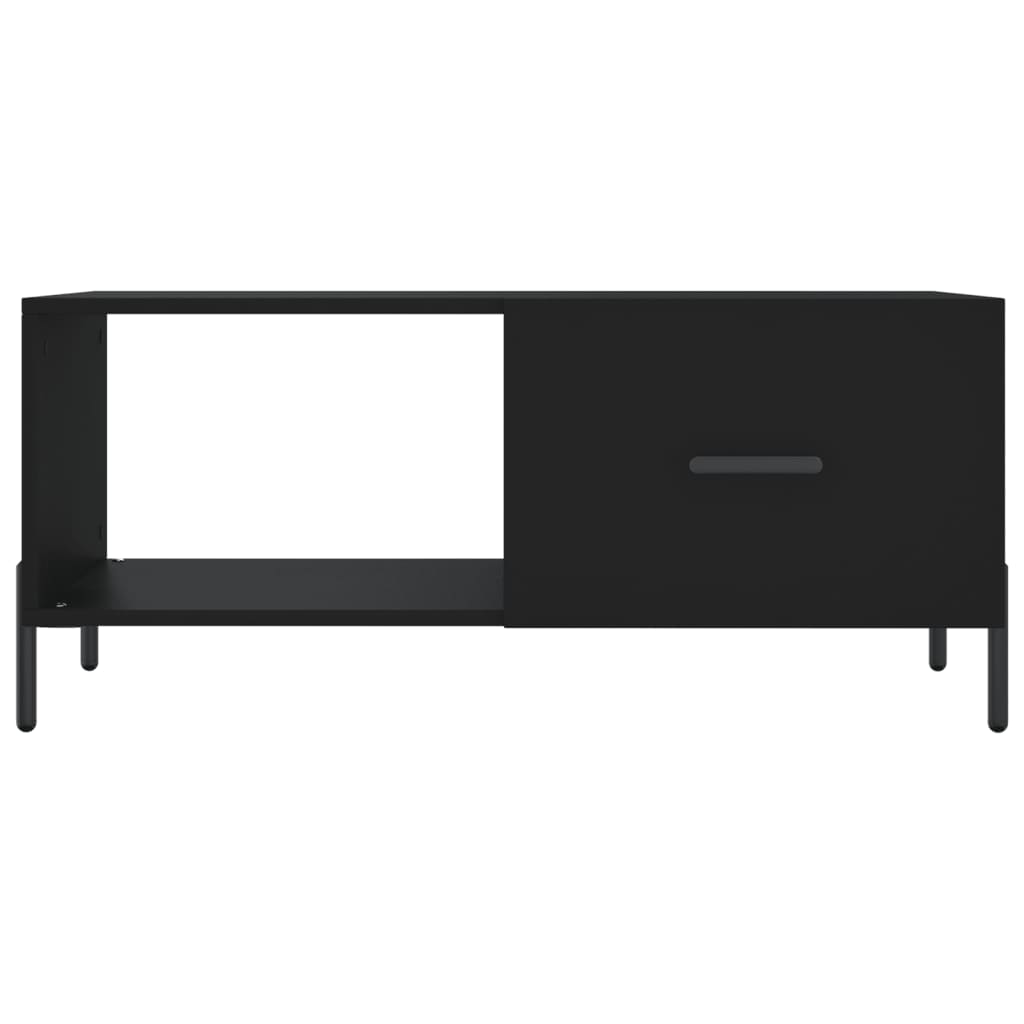 Soffbord svart 90x50x40 cm konstruerat trä