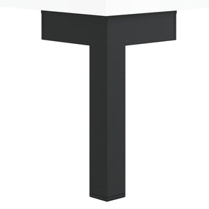 Skobänk vit högglans 102x35x55 cm konstruerat trä