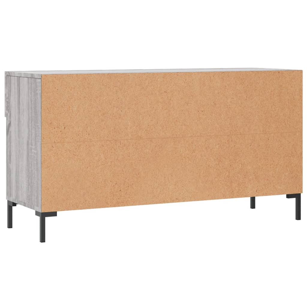 Skobänk grå sonoma 102x35x55 cm konstruerat trä