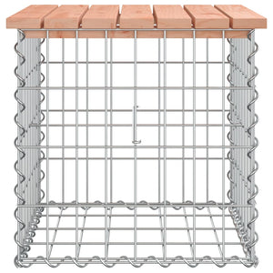 Trädgårdsbänk gabion-design 43x44x42 cm massivt douglasträ