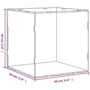 Displaylåda transparent 30x30x30 cm akryl