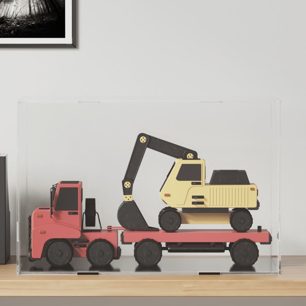 Displaylåda transparent 56x36x37 cm akryl