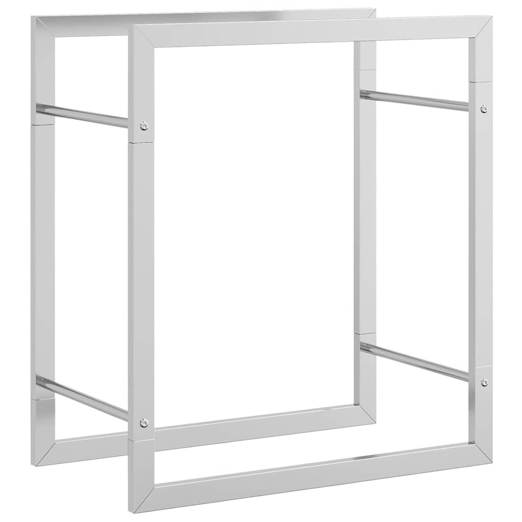 Vedställ 50x28x56 cm rostfritt stål