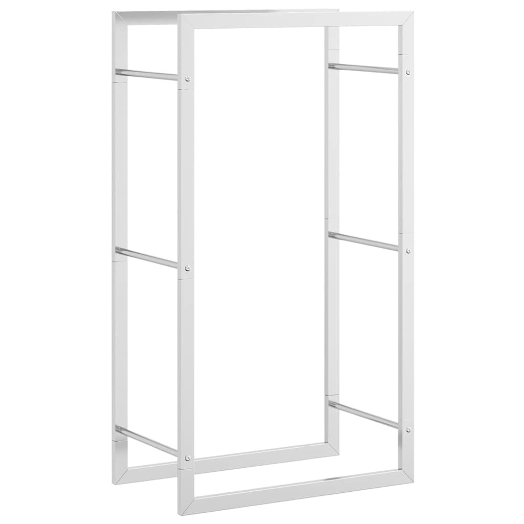 Vedställ 50x28x94 cm rostfritt stål