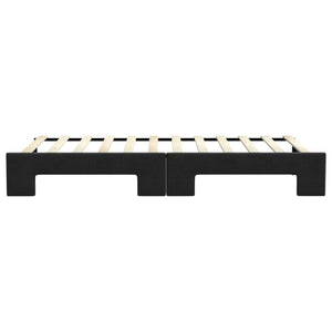 Dagbädd utdragbar svart 90x200 cm tyg