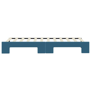 Dagbädd utdragbar blå 80x200 cm sammet