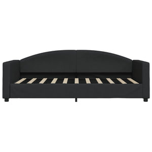 Dagbädd med madrass svart 90x190 cm tyg