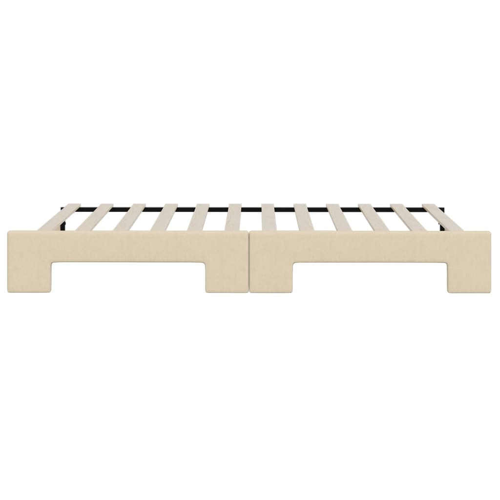 Dagbädd utdragbar gräddvit 90x200 cm tyg