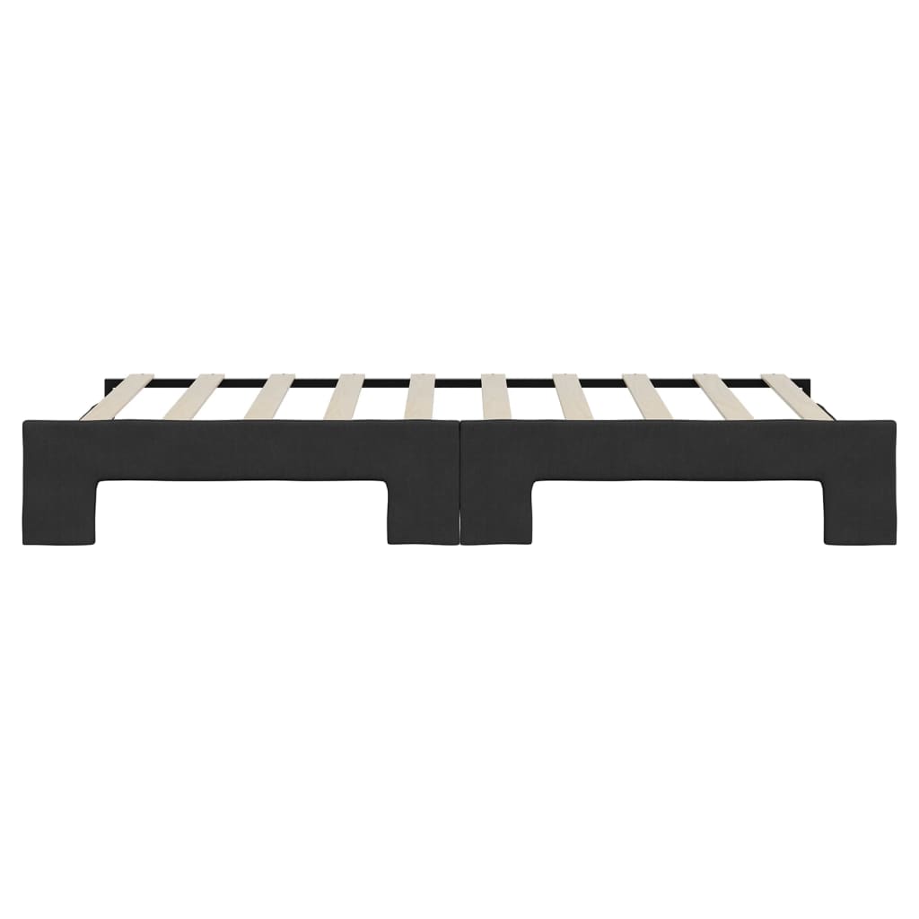 Dagbädd utdragbar svart 90x190 cm tyg