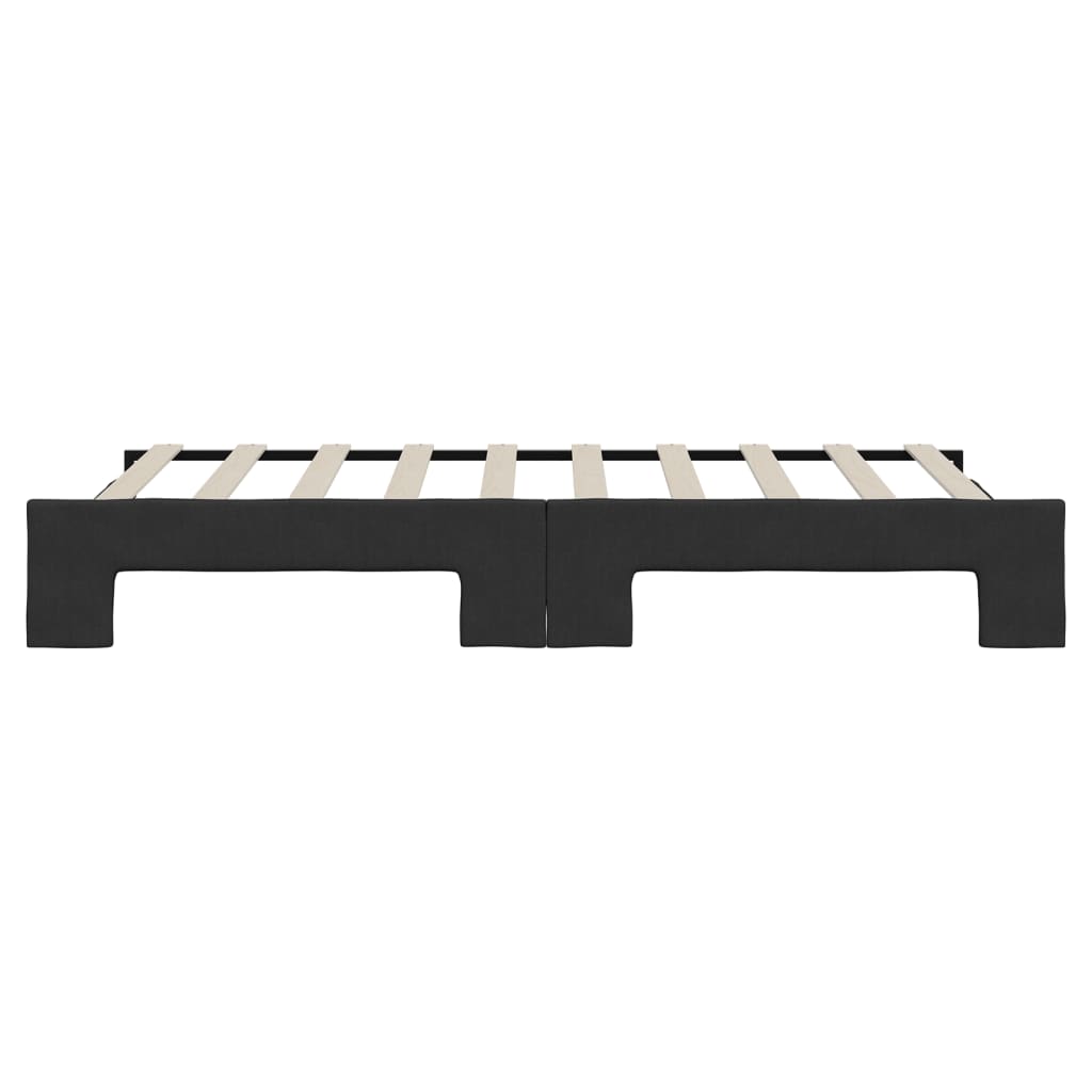 Dagbädd utdragbar svart 90x190 cm tyg