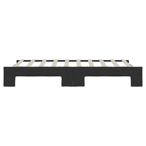 Dagbädd utdragbar svart 90x190 cm tyg