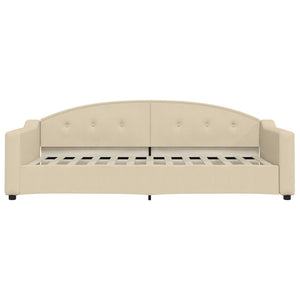 Dagbädd utdragbar gräddvit 90x200 cm tyg