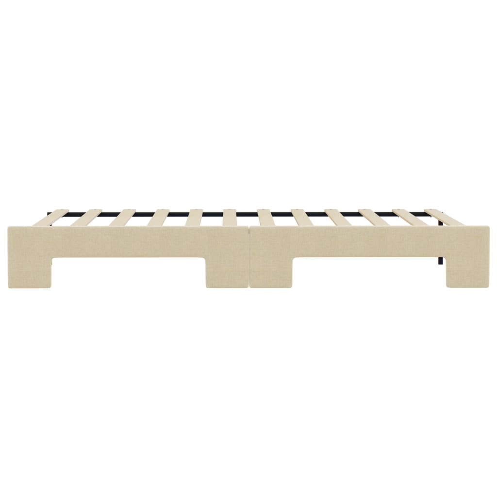 Dagbädd utdragbar gräddvit 80x200 cm tyg