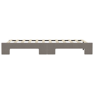 Dagbädd utdragbar taupe 90x200 cm tyg