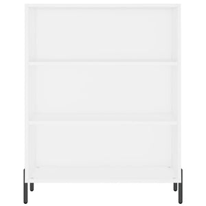 Högskåp vit 69,5x34x180 cm konstruerat trä