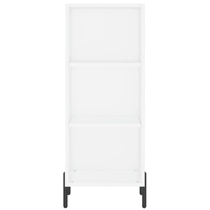 Högskåp vit 34,5x34x180 cm konstruerat trä