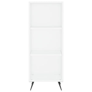 Högskåp vit 34,5x34x180 cm konstruerat trä