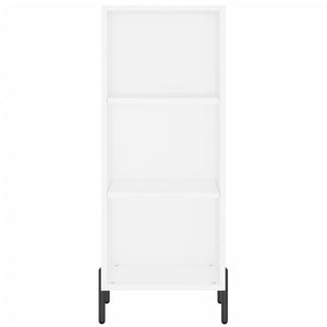 Högskåp vit 34,5x34x180 cm konstruerat trä