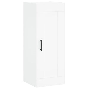 Högskåp vit 34,5x34x180 cm konstruerat trä