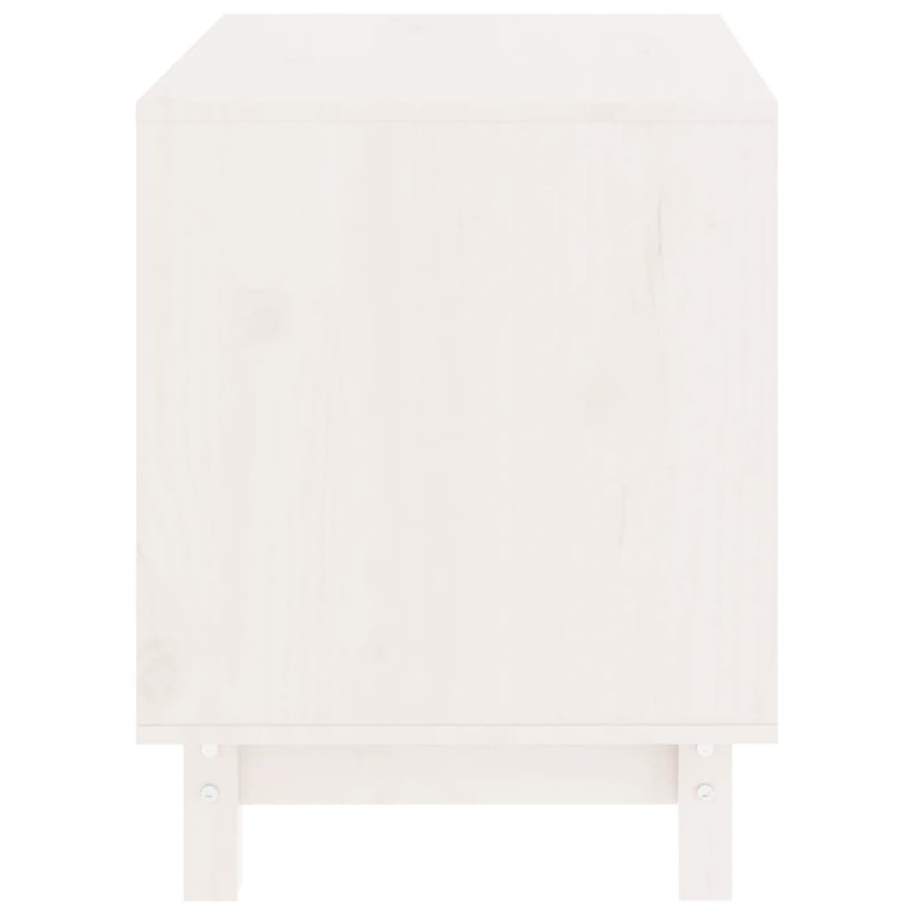 Hundkoja vit 60x45x57 cm massiv furu