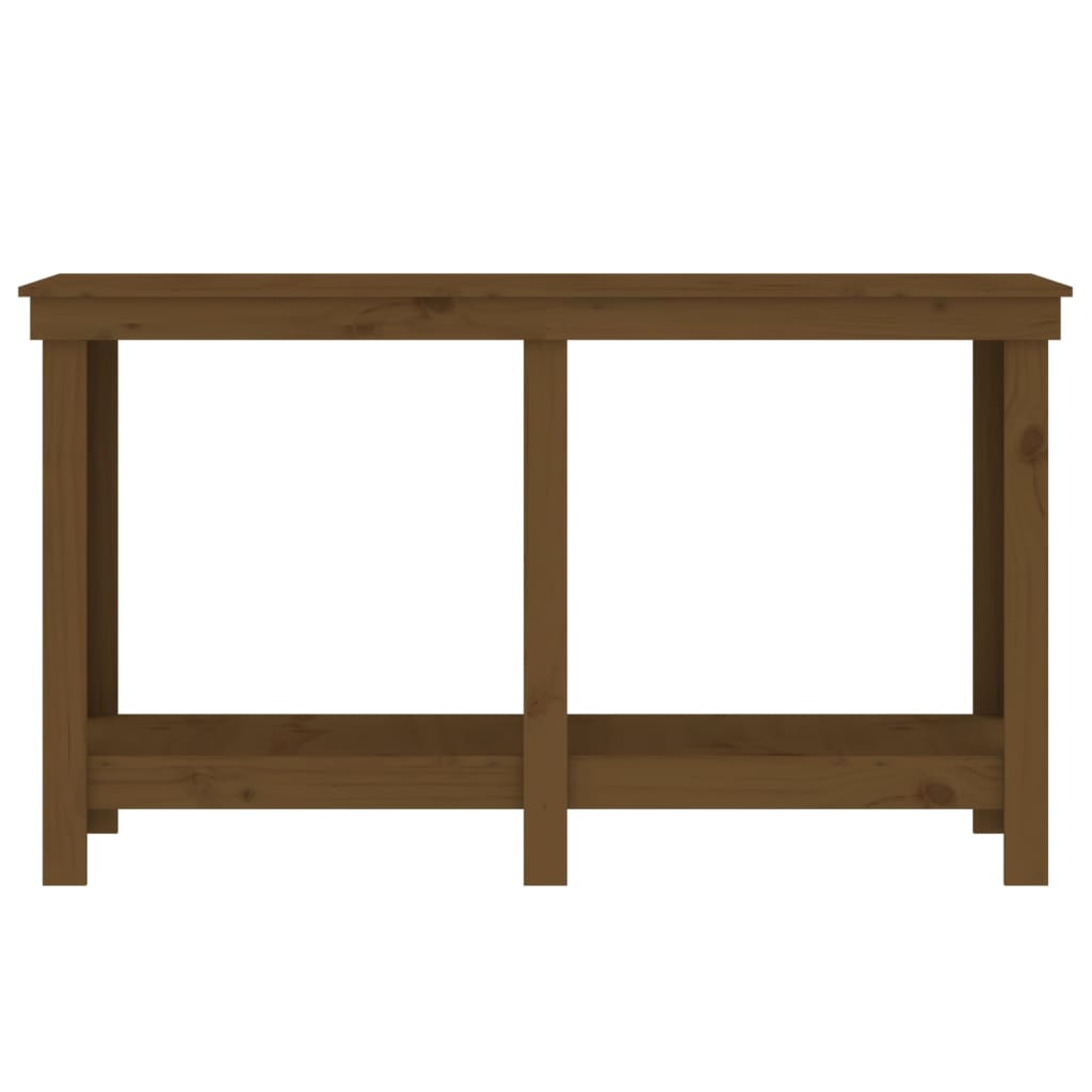 Skobänk honungsbrun 140x50x80 cm massiv furu