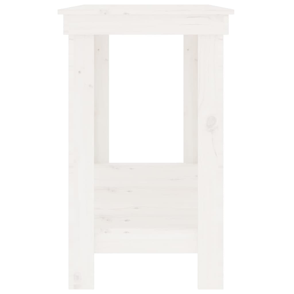 Skobänk vit 180x50x80 cm massiv furu