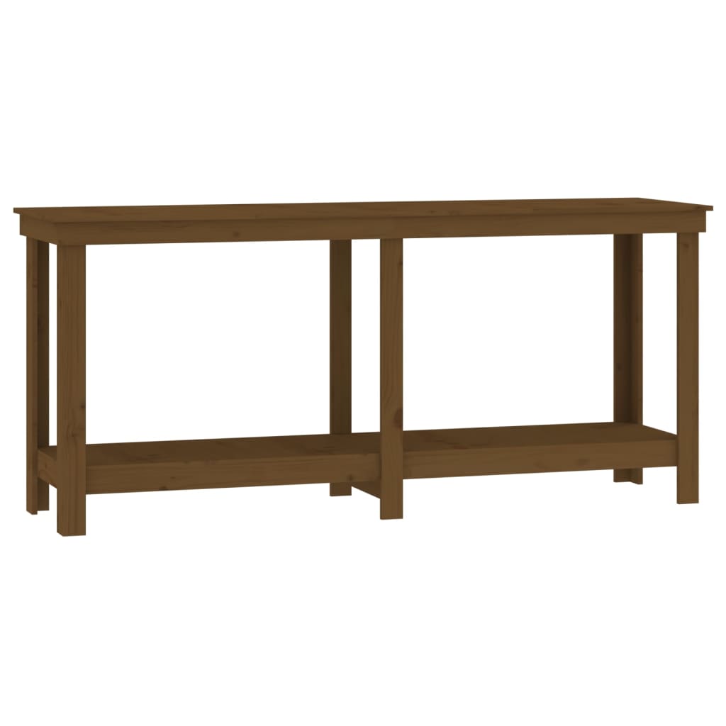 Skobänk honungsbrun 180x50x80 cm massiv furu