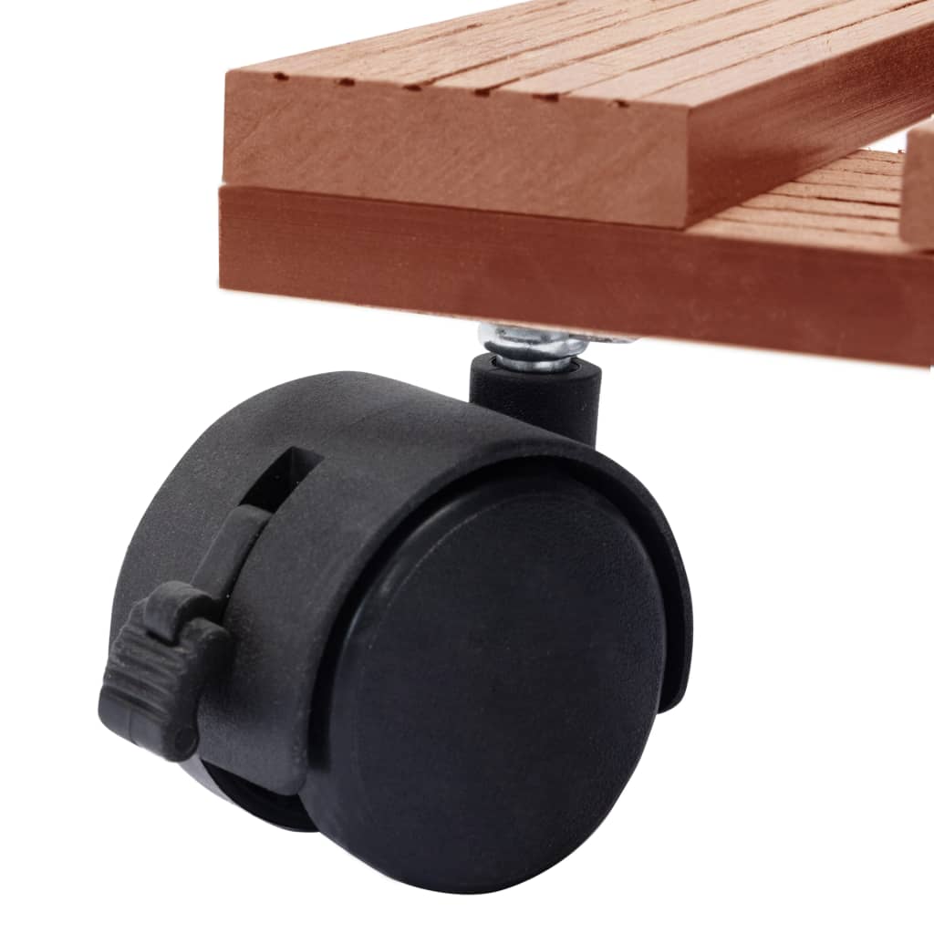 Blomvagnar 4 st brun 30x30x7,5 cm WPC