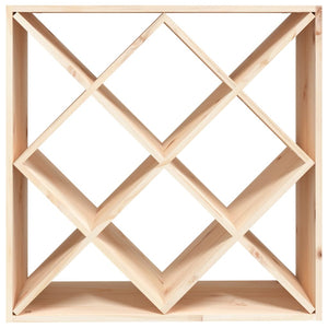 Vinskåp 62x25x62 cm massiv furu