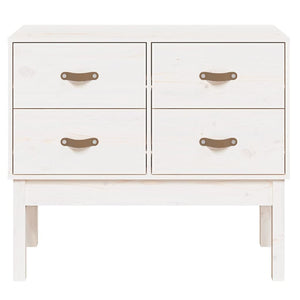 Konsolbord vit 90x40x78 cm massiv furu