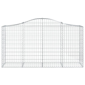 Gabioner bågformade 50 st 200x50x100/120 cm galvaniserat järn