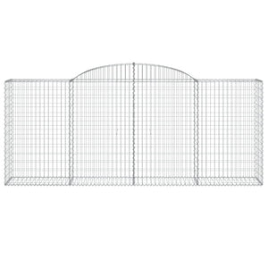Gabioner bågformade 25 st 300x50x120/140 cm galvaniserat järn